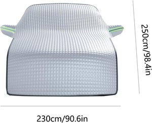 Housse de <span class=keywords><strong>pare</strong></span>-<span class=keywords><strong>brise</strong></span> de <span class=keywords><strong>voiture</strong></span> pliable, matériau PEVA, <span class=keywords><strong>protection</strong></span> hivernale toutes saisons, tailles personnalisées disponibles - Product Image 2