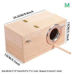 Toptan kuş üreme kafesi s boyalı ahşap açık yetiştiriciliği kutusu çin kuş üreme kafesi - Product Image 4