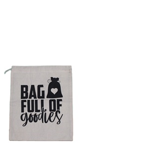 Sac à cordon en coton portable et réutilisable - Résistant à l'eau et écologique pour les cadeaux promotionnels - Product Image 1