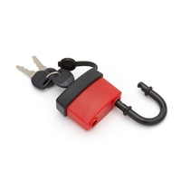 Samhoo OEM ODM Cadenas antivol à clé maîtresse multicouche, gaine en fer et caoutchouc, coque en plastique laminé étanche, couleur personnalisable