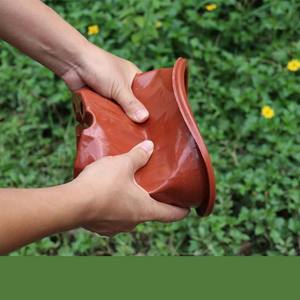 Hot bán nhà máy bán buôn E Vườn Ươm nhà máy màu đỏ nồi góc cao dodecagonal Chậu hoa nhựa - Product Image 6