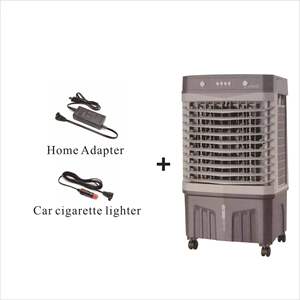 พัดลมทำความเย็นพลังงานแสงอาทิตย์แบบพกพา 12V 24V เครื่องปรับอากาศแบบระเหยน้ำรุ่นใหม่ ทำจากพลาสติก และเครื่องทำความเย็น - Product Image 2