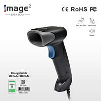 Escáner de Código de Barras Portátil HC-710, Sensor CMOS, Conexión USB con Cable, Negro, 1D 2D, Plug and Play, 1 Año de Garantía, para Tiendas y Supermercados