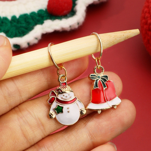 Pequeño <span class=keywords><strong>Don</strong></span> hebilla accesorio de lana para Halloween Navidad goteo aceite aleación marca hebilla suéter marca Pin Stitch Maker costura - Product Image 5