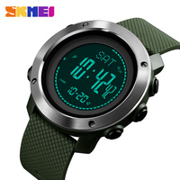 Jam Tangan Elektronik SKMEI 1418 untuk Pendakian Gunung, Pasangan, Olahraga, dengan Alat Pengukur Suhu, Altimeter, dan Barometer