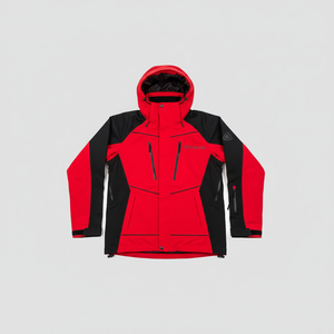 Chaqueta de Esquí Impermeable de 3 Capas PRO |   Abrigo de Nieve Transpirable Rojo y Negro para Hombre |   Carcasa Exterior Personalizada con Logotipo OEM/ODM, Precio de Fábrica - Product Image 1