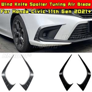Kit de carrocería para Honda Civic 11.ª generación 2021+, alerón aerodinámico, cuchilla de aire, divisor lateral del parachoques delantero, accesorios para coche - Product Image 1