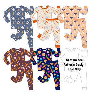 伟伟竹睡衣散装神秘盒婴儿连身裤定制竹氨纶婴儿睡衣神秘盒 - Product Image 1