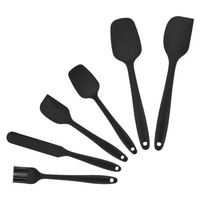 Ensemble de spatules en silicone antiadhésives 6-8 pièces, écologiques, compatibles lave-vaisselle, outils de cuisson et de pâtisserie, accessoires de cuisine, spatule personnalisée