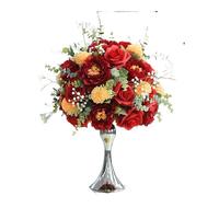 Centre de table de mariage, arrangement de fleurs artificielles, centre de table floral en soie rose et pivoine pour banquet, événement, fête, décoration de table