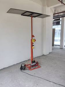 Plataforma Elevadora de Mástil Retráctil Eléctrica Portátil Pequeña con Control Remoto Inalámbrico para Objetos Pesados - Product Image 4