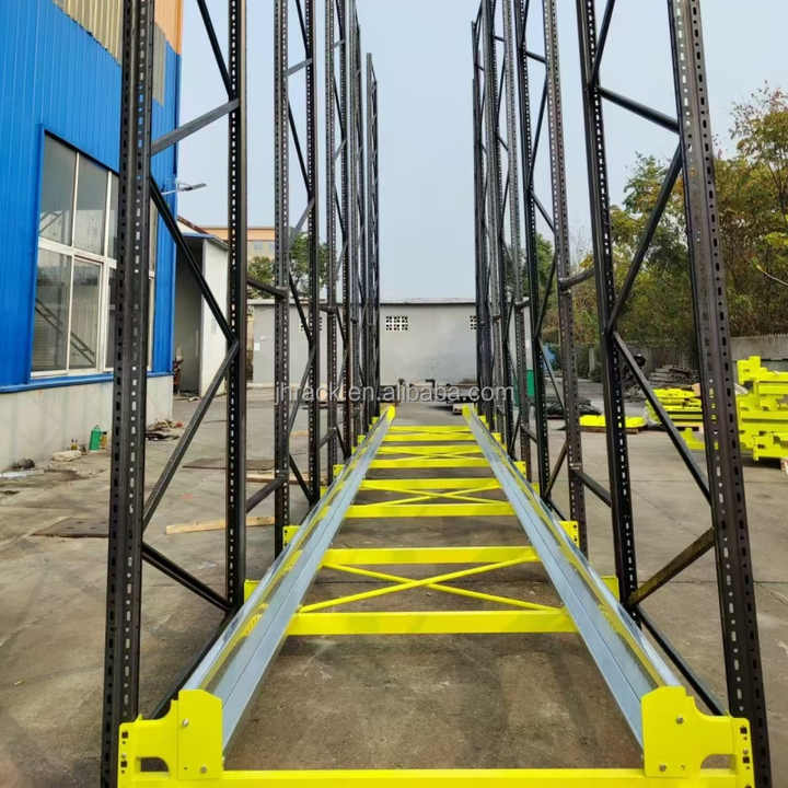 Semi-Automatic Storage Rack Corrosion Protected Shelves Radio Shuttle ...