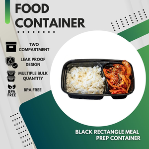 กล่องใส่อาหารพลาสติก BlackBox สำหรับไมโครเวฟ พร้อมฝาปิด ป้องกันการรั่วซึม ใช้กับช่องแช่แข็งได้ - Product Image 3