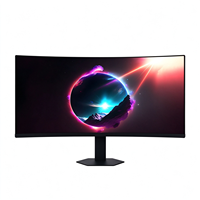 Nouvel écran d'ordinateur LED ultra-large 34 pouces 4K75Hz HDR avec support rotatif réglable en hauteur, double DP, double affichage pour bureau professionnel
