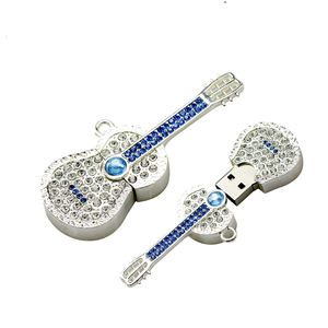 Promocional elegante Metal cristal guitarra forma USB <span class=keywords><strong>Flash</strong></span> Drives 3,0 4G 8G 16G modelo de moda Pendrive para regalo Usb Sticks 2,0 - Product Image 5