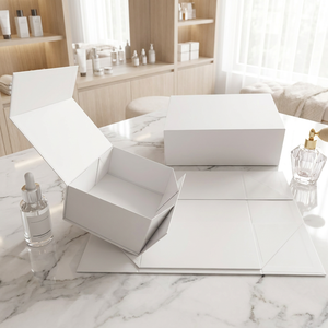 Caja de Maquillaje Magnética Plegable de Cartón de Lujo para Paleta de Maquillaje, Embalaje Cosmético Sostenible - Product Image 4
