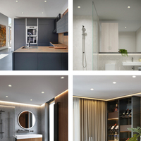Installation facile IP54 étanche sans garniture réglable cct changement CRound Cob encastré SKD Spot lampe Led Downlight