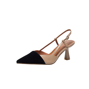 Wholesale Sandals New High Heel <strong>Shoes</strong> for Women's Pointy - Word <strong>Patching</strong>-color Stiletto Pumps - Product Image 5