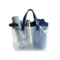 Sac fourre-tout en PVC transparent imperméable, réutilisable, pour cadeaux, sac à main pour mariage, emballage de fête