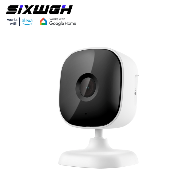 SIXWGH 2MP WiFi PTZ IP Camera Indoor Two-Way Audio Night Vision Motion Detection Alarm Smart Home Security Monitoring Camera