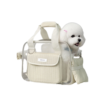 Sac de transport carré léger, respirant et réglable pour petits chiens et chats – Accessoire de voyage extérieur