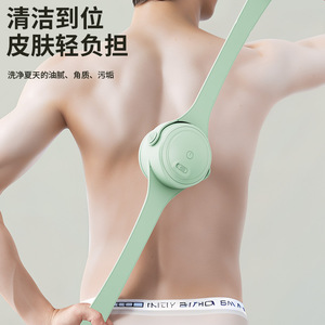 Multifunctional Rotating Electric <b>Bath</b> Brush With 4 Replaceable Heads For Body Exfoliation And Back Scrubbing Waterproof Design - Product Image 4
