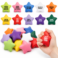 Étoile en mousse PU personnalisée BSBH pour jouet anti-stress coloré et souple, jouet promotionnel