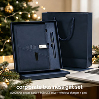 Coffret Cadeau d'Entreprise Magnétique Haut de Gamme 2026 avec Logo Imprimé, Carnet à Chargement Sans Fil et Stylo – Luxe, Deluxe, Premium, Vente en Gros
