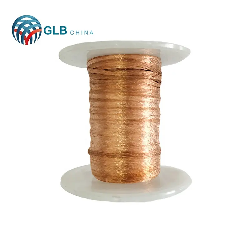 Pure copper Trade Assurance Underground Flexible flat tinned copper braided wire