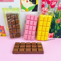 Jouet à presser en chocolat tricolore à récupération lente pour filles et garçons, anti-stress, alimentaire, gadget de décompression le plus vendu