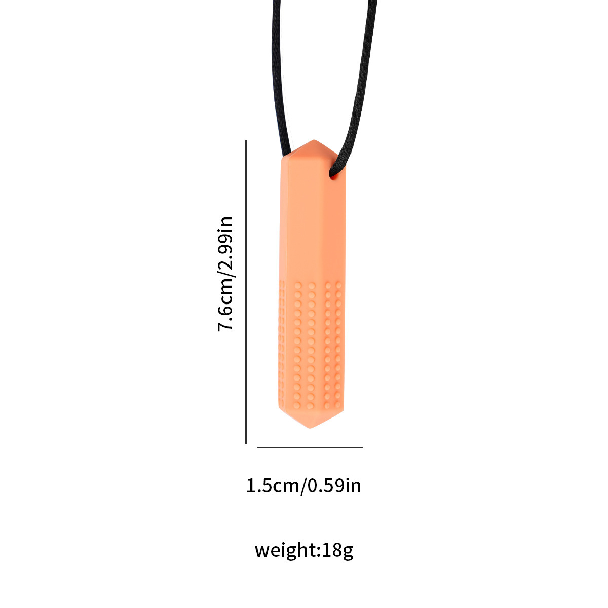 Gemstone teether [orange]