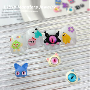 เครื่องประดับตกแต่งเล็บ 3 มิติ สไตล์ใหม่สุดฮิต ลายตาปีศาจ น่ารัก สไตล์มอนสเตอร์และแมว สำหรับร้านเสริมสวย - Product Image 6