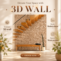 Panneau mural en bois massif d'aulne chinois 3D, véritable bois massif, carrelage décoratif d'intérieur pour la rénovation des murs