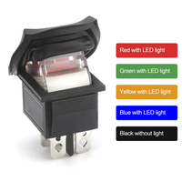Interrupteur à bascule KCD4 ON/OFF 4Pin/6Pin avec puissance lumineuse 16A 250VAC/ 20A 125V 29*36mm