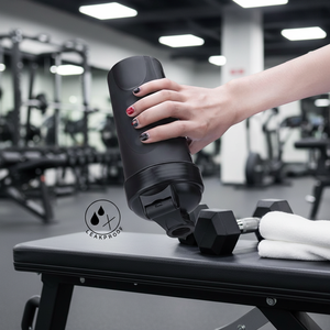 Eco-friendly Adults 700ml Custom Plastic PE Gym <strong>Shaker</strong> Protein Water Bottles - Product Image 5