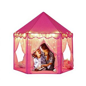 Tienda Infantil Hexagonal Rosa para Interiores, Tipo Yurta, <span class=keywords><strong>de</strong></span> <span class=keywords><strong>Tela</strong></span> Oxford, 52x48 Pulgadas, Fácil <span class=keywords><strong>de</strong></span> Instalar, Venta al Por Mayor Internacional - Product Image 4