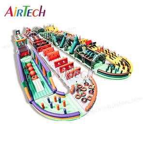 Tùy chỉnh thực hiện khổng lồ thổi lên dành cho người lớn khóa học trở ngại Inflatable trò chơi ngoài trời thổi phồng đua theo dõi Inflatable Ninja khóa học Nhà cung cấp - Product Image 6