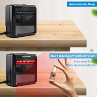 Escáner de Código de Barras 2D Manos Libres MP8000Y, Lector de Códigos QR Omnidireccional USB para Sistema POS de Supermercado, Compatible con Windows y Mac