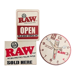 Horloge murale magnétique et ensemble de panneaux décoratifs ronds en MDF pour affichage en magasin, aimants pour réfrigérateur - Product Image 3