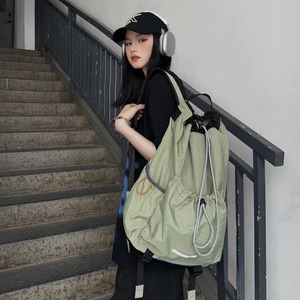 Tyga Unisex Lightweight <b>Drawstring</b> <b>Backpack</b> Army Green Waterproof For Travel Hiking College Students - Product Image 1