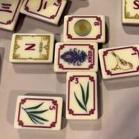 Jeu de Mahjong américain à double couche en acrylique Four Winds, 160 tuiles de Mahjong gravées sur mesure, jeu de loisirs à domicile