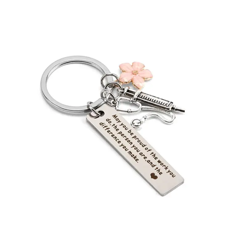 may you be pround of the work you do keychain for nurse doctor gift medical keychain