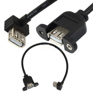 <b>Usb</b> 2.0 Extension Cable Right Angle With Screw Hole And Ear Mounting For Desktop Or Panel Installation - Product Image 2