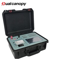 Testeur de résistance CC pour transformateur électrique à double baldaquin, machine portable d'essai de résistance des enroulements