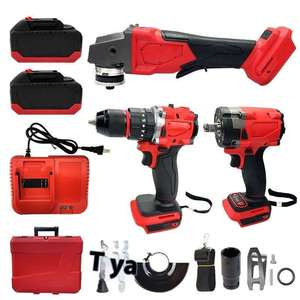 21V Elektro hammer Bohr werkzeug Set Hochwertiger Winkels chl eifer Hammer 1 Jahr Garantie Kunststoff OEM Hartsc halen koffer enthalten - Product Image 6