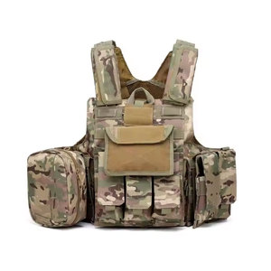 Chuyên Nghiệp Bán Buôn Ngoài Trời Chiến Thuật Tấm Tàu Sân Bay Màu Xanh Lá Cây Đa Túi Tùy Chỉnh Người Đàn Ông Vest Chiến Thuật Cho Ngoài Trời Cắm Trại Đào Tạo - Product Image 5