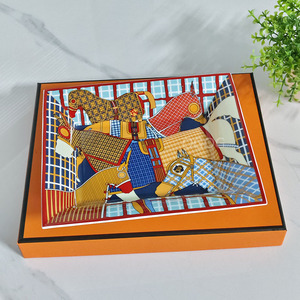 Cendrier <span class=keywords><strong>en</strong></span> céramique de style europé<span class=keywords><strong>en</strong></span> à motif 4 chevaux pour la décoration de la maison et des hôtels, pour la collection Pour <span class=keywords><strong>Sortir</strong></span>, avec plateau de rangement - Product Image 3