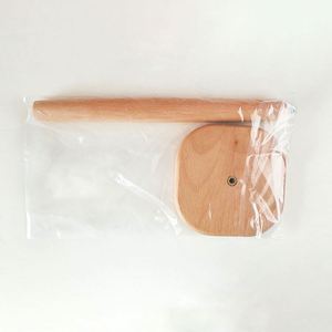 Wooden <b>Paper</b> Towel Holder Freestanding Beech Wood <b>Kitchen</b> Roll Stand - Product Image 5
