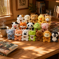 Vente en gros direct usine : Mini jouets d'animaux en peluche super doux 10-30CM, modèles Grue, pour machines à griffes, porte-clés et machines distributrices, avec doublure en maille