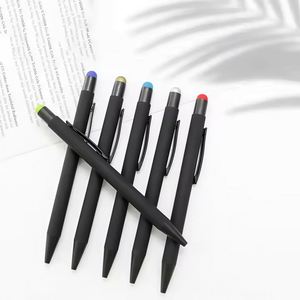 Cadeau promotionnel, stylo à bille personnalisé avec logo, corps en métal sportif, largeur d'écriture de 1,0 mm, stylos publicitaires avec colle en spray, cadeaux - Product Image 2